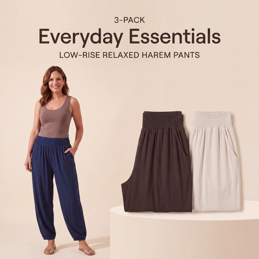 Everyday Essentials - Midnight Navy, Dark Chocolate, Soft Ivory Mihara Pants