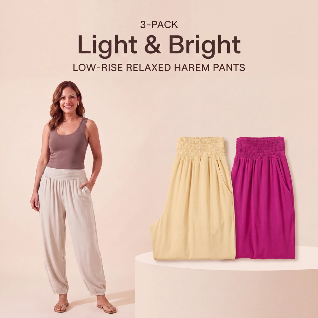 Light & Bright - Soft Ivory, Buttercream, Vibrant Fuchsia Mihara Pants