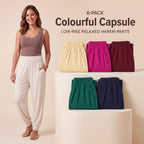 Colourful Capsule - Soft Ivory, Buttercream, Vibrant Fuchsia, Deep Burgundy, Emerald Green, Midnight Navy Mihara Pants