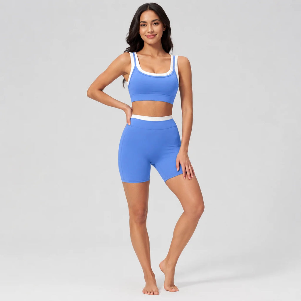 Marine Blue Veyra Yoga Set