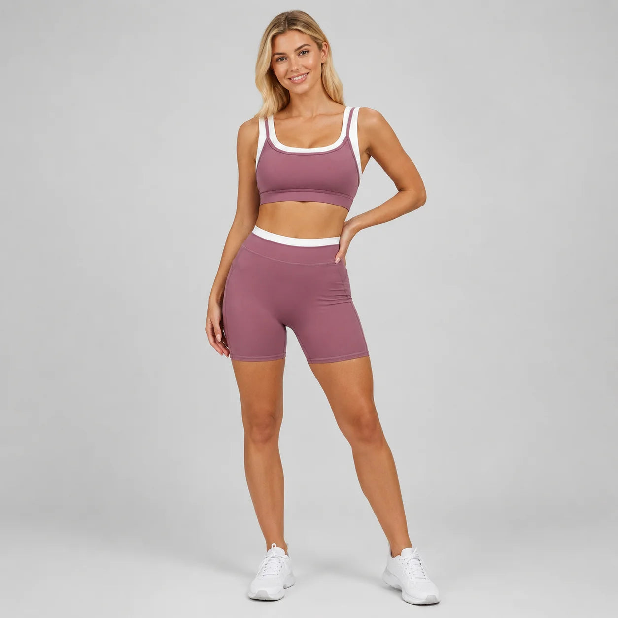 Rose Purple Veyra Yoga Set