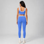 Marine Blue Veyra Leggings Yoga Set