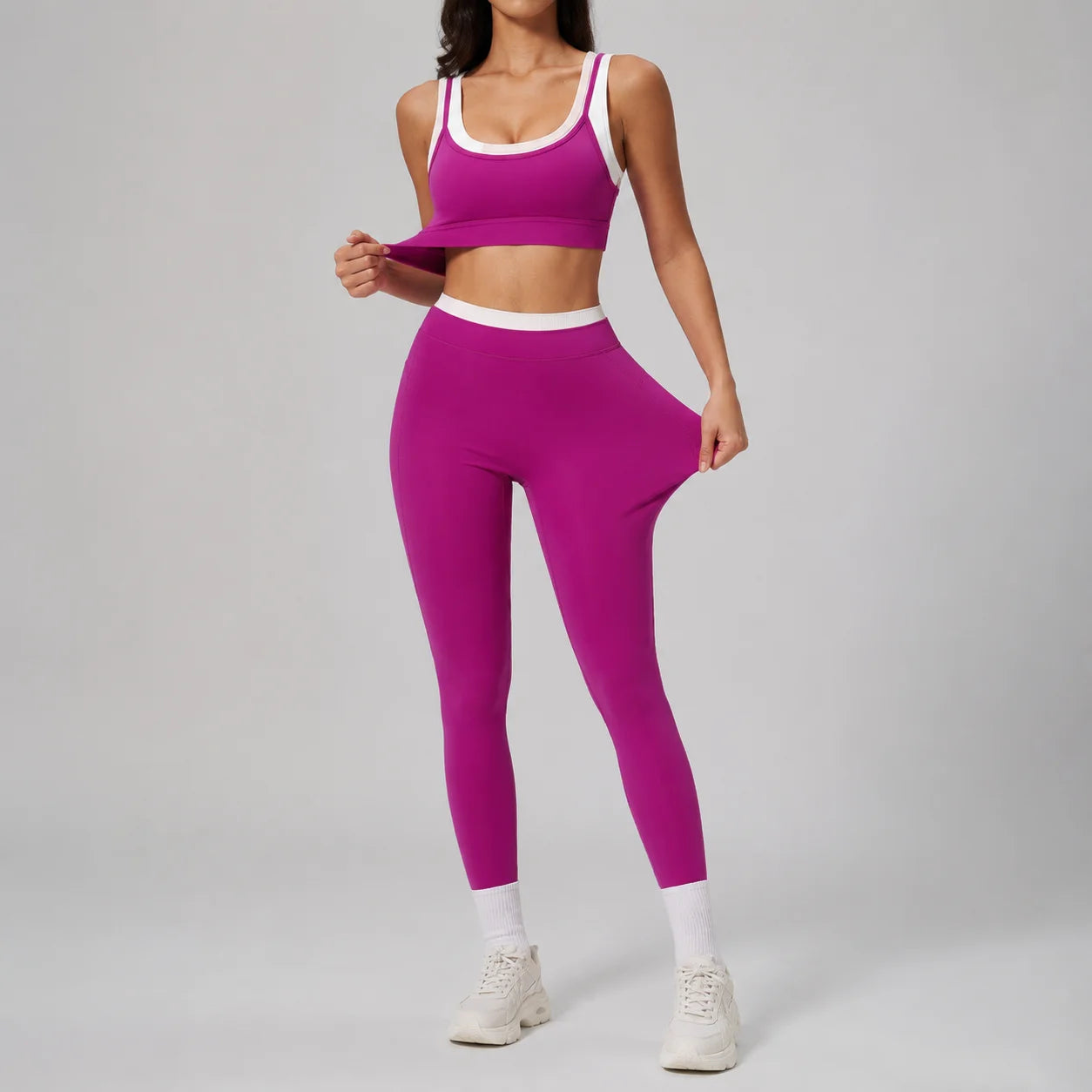 Berry Veyra Leggings Yoga Set