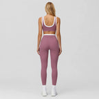 Rose Purple Veyra Leggings Yoga Set