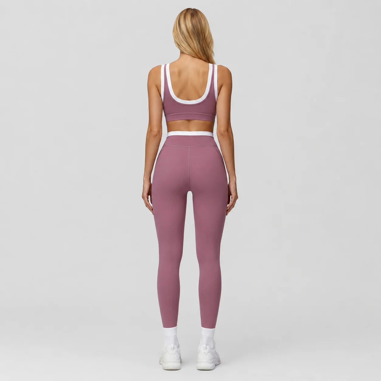Rose Purple Veyra Leggings Yoga Set