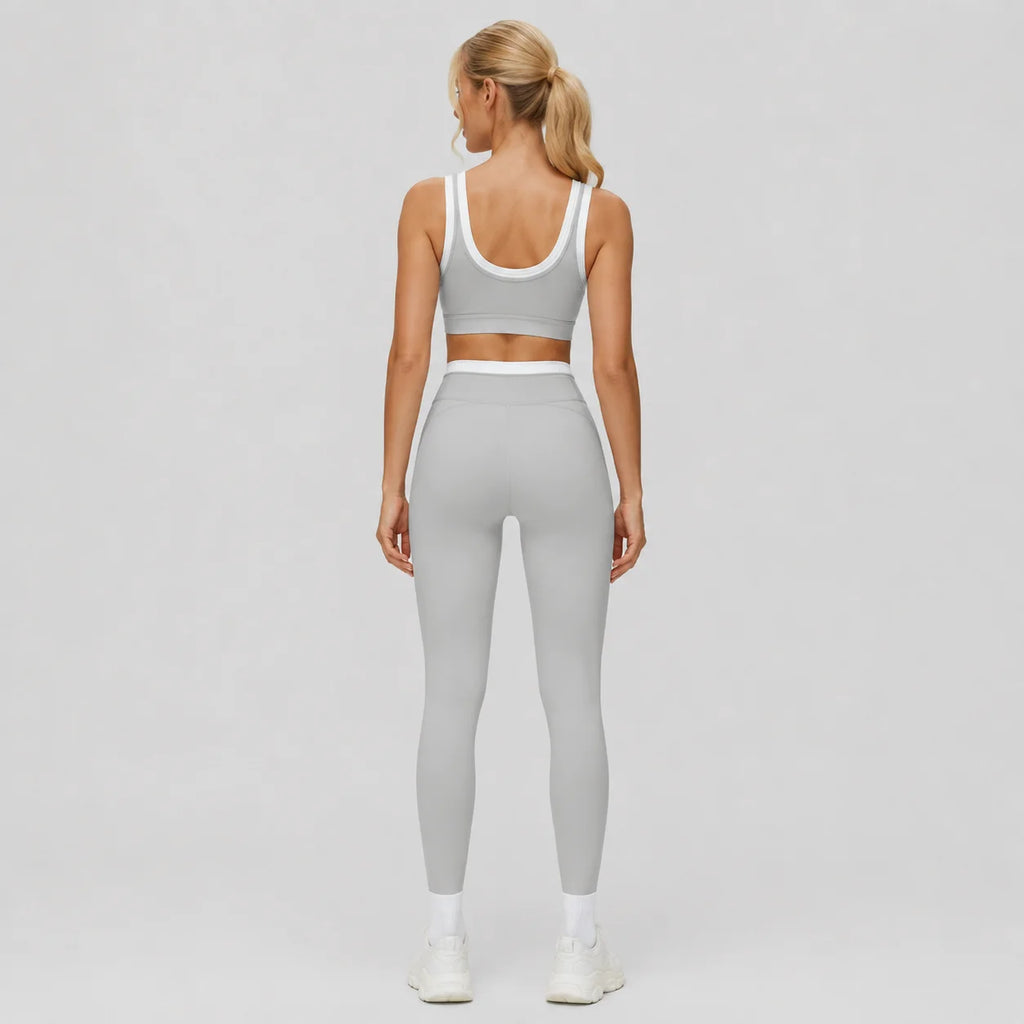 Heather Grey Veyra Leggings Yoga Set
