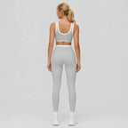 Heather Grey Veyra Leggings Yoga Set