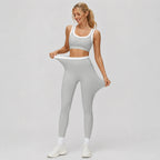 Heather Grey Veyra Leggings Yoga Set