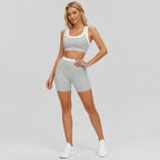Heather Grey Veyra Yoga Set