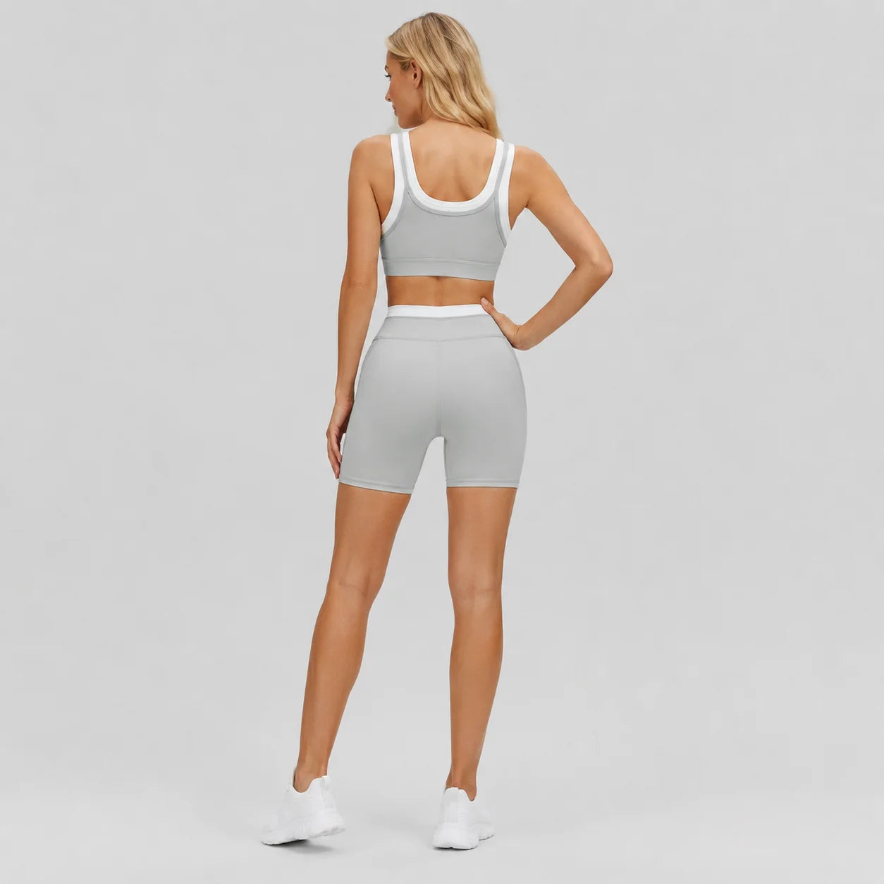 Heather Grey Veyra Yoga Set