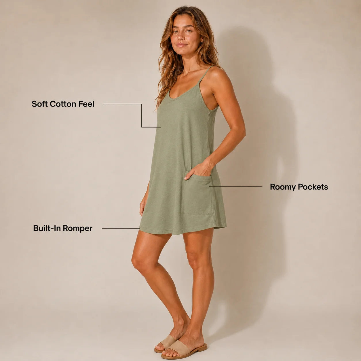 Roselle Serene Olive Dress