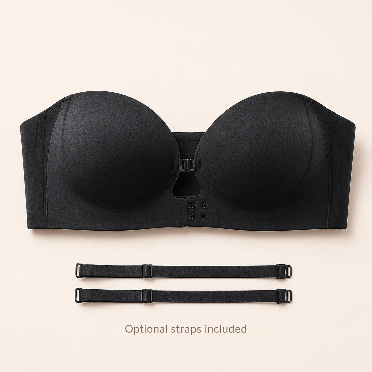 Esti Strapless Bra - Neutral Black