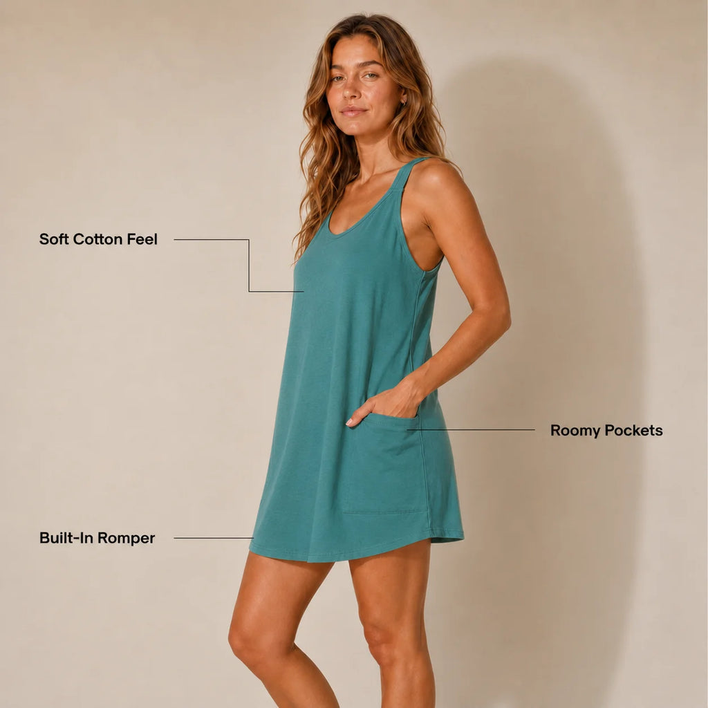Roselle Ocean Teal Dress