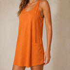 Roselle Summer Orange Dress