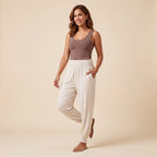Bright Essentials - Soft Ivory, Buttercream, Vibrant Fuchsia, Emerald Green, Midnight Navy, Dark Chocolate Mihara Pants