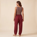 Deep Burgundy Mihara Pants