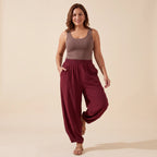 Deep Burgundy Mihara Pants