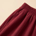 Deep Burgundy Mihara Pants