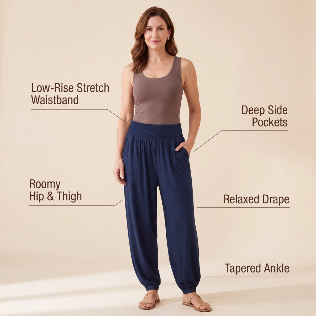 Midnight Navy Mihara Pants