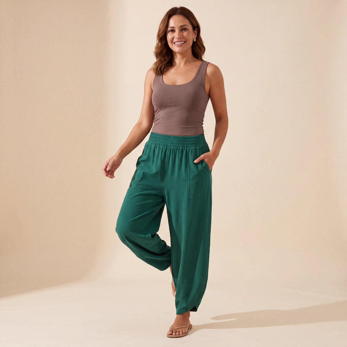 Emerald Green Mihara Pants