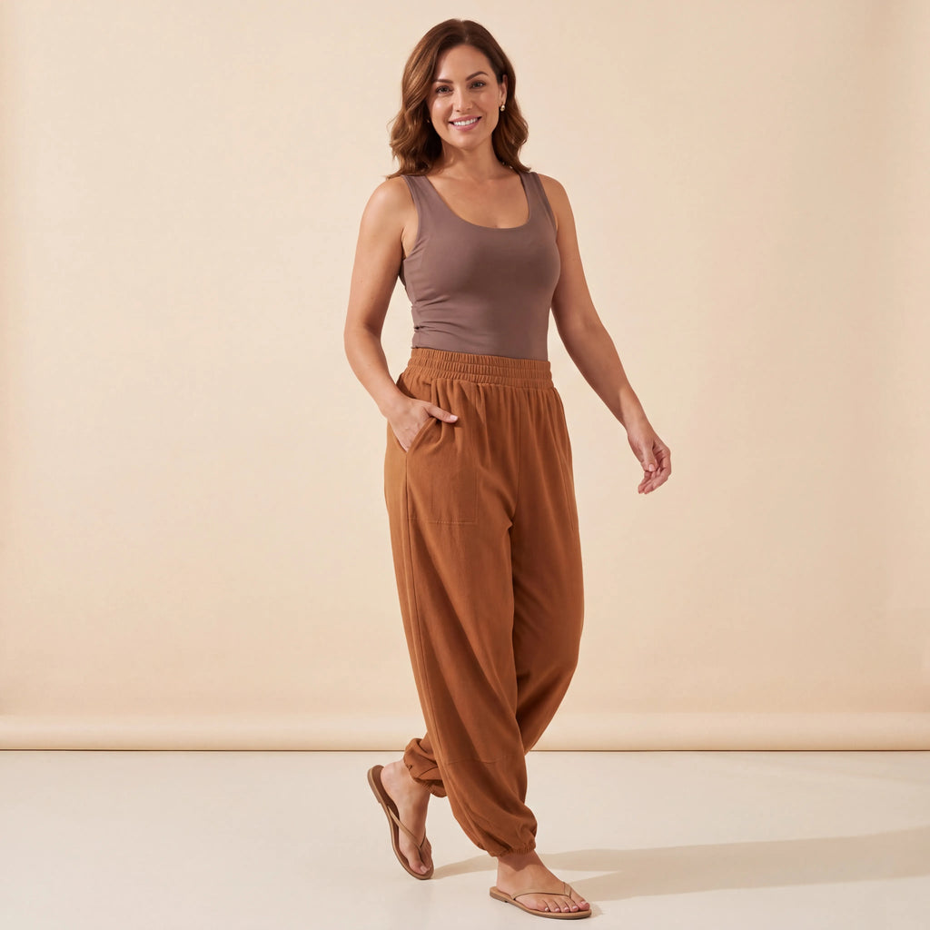 Caramel Brown Mihara Pants