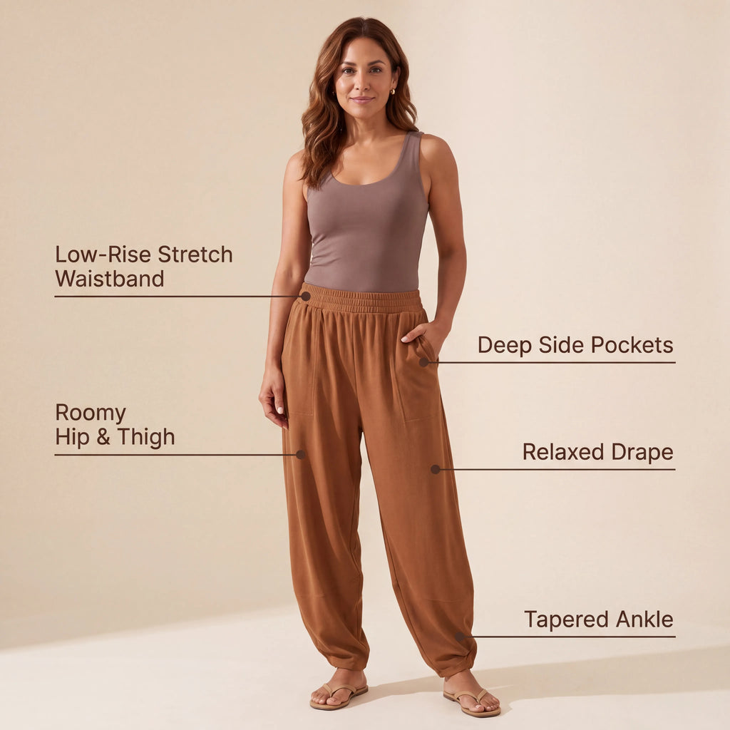 Caramel Brown Mihara Pants
