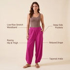 Vibrant Fuchsia Mihara Pants
