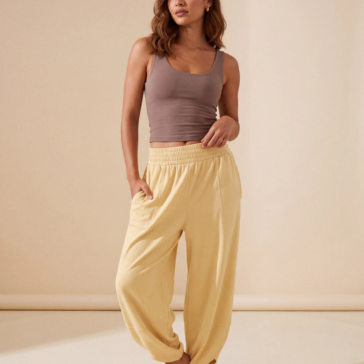 Bright Essentials - Soft Ivory, Buttercream, Vibrant Fuchsia, Emerald Green, Midnight Navy, Dark Chocolate Mihara Pants