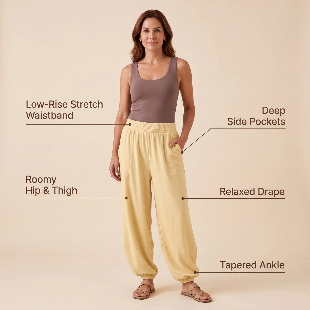 Buttercream Mihara Pants